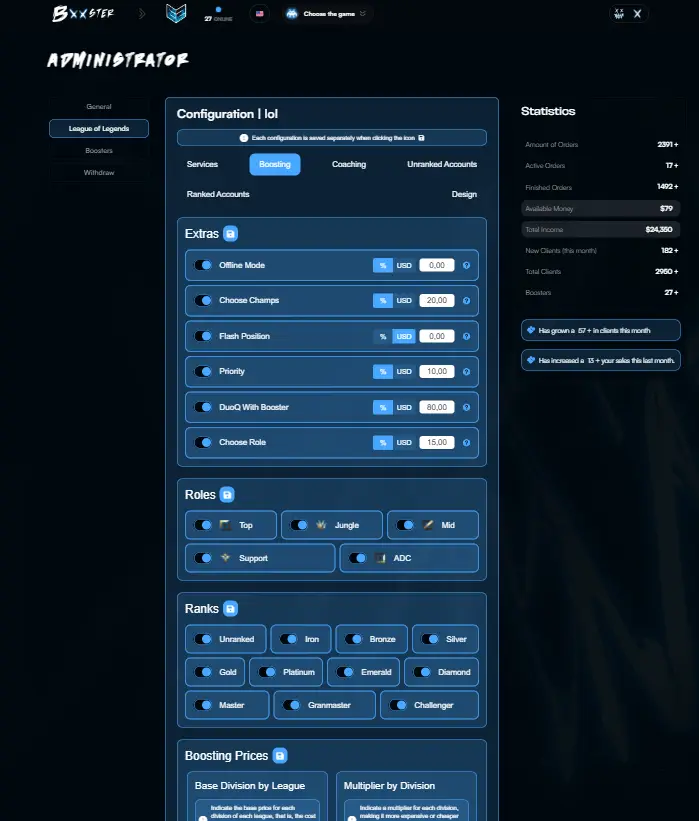 Admin EZ en bxxster